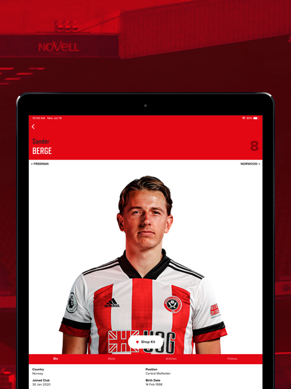 Sheffield United Official App iPad screenshot 8 - Sports app