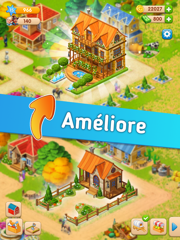 Screenshot #5 pour Homesteads: Jeu Ferme