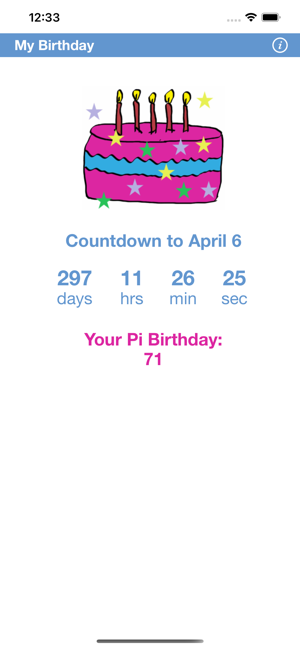 ‎Days until my birthday Screenshot