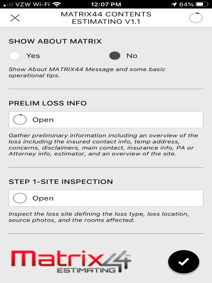 Matrix44 Contents Estimating