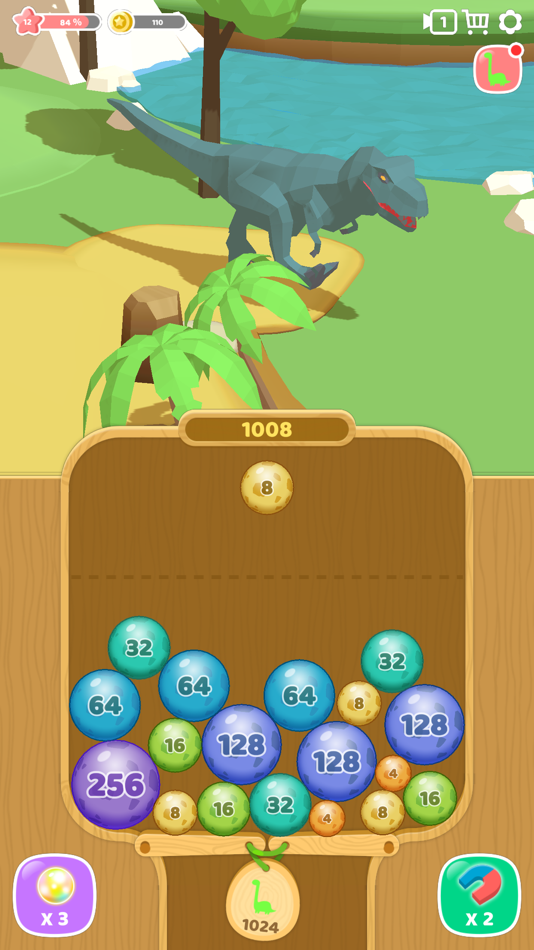 #5. Dino 2048 (iOS) 由: Super Awesome Inc.