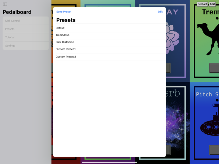 Pedalboard DSP Guitar Effects