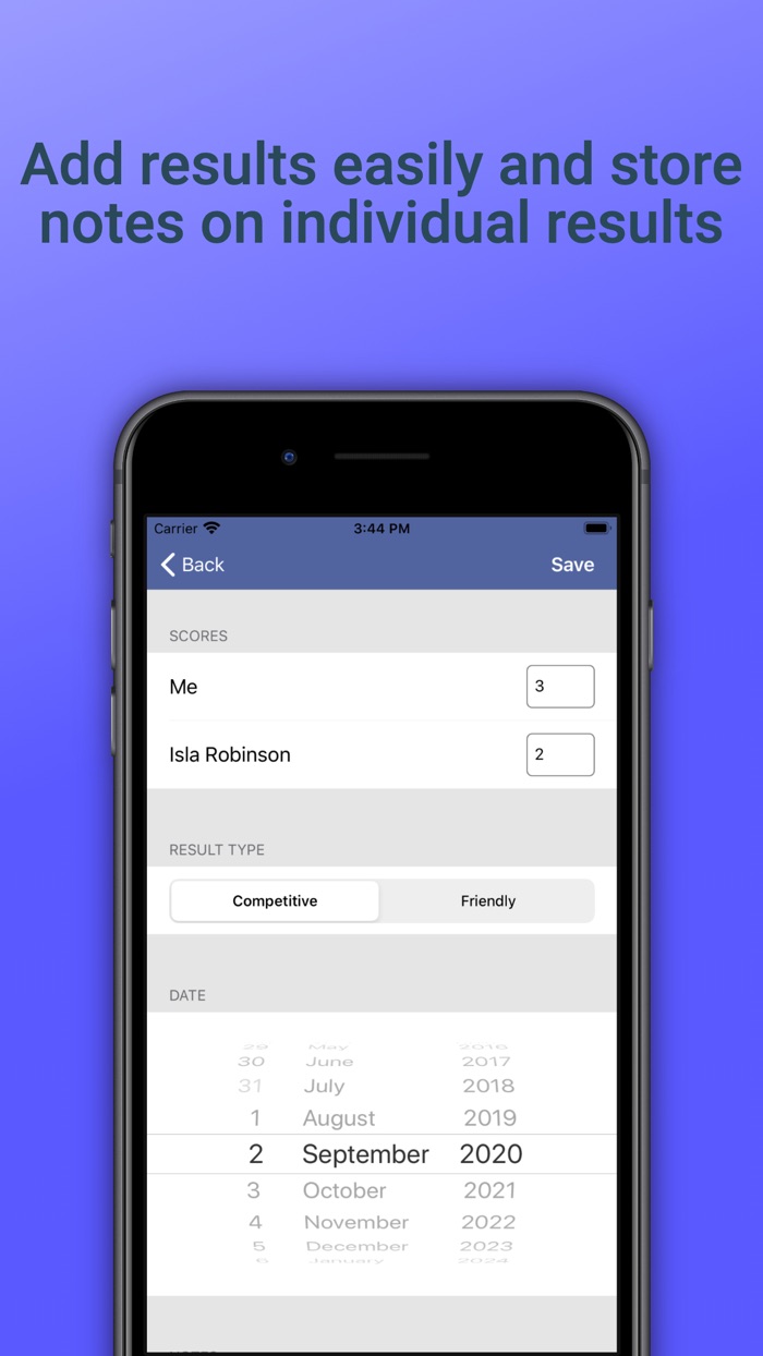 Result Log - Save Your Results