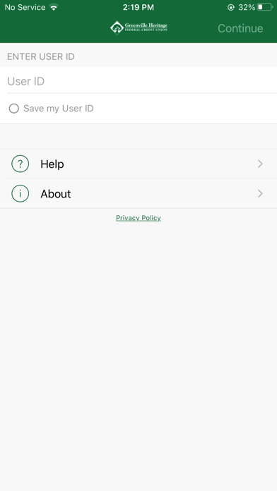 GHFCU Credit Card Screenshot
