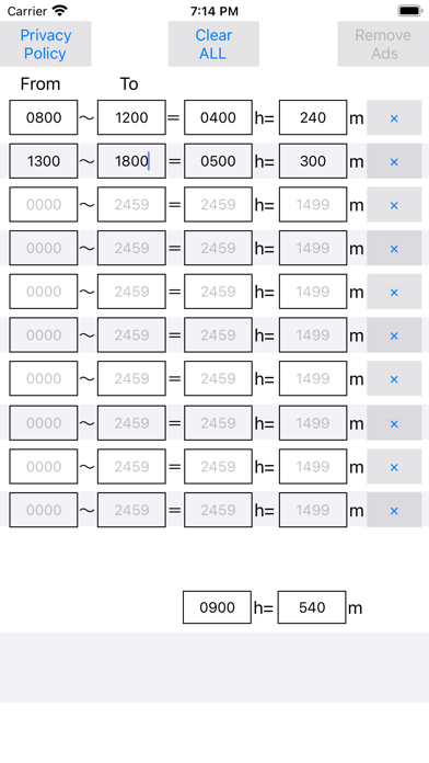 時間計算機・合計計算アプリのおすすめ画像1