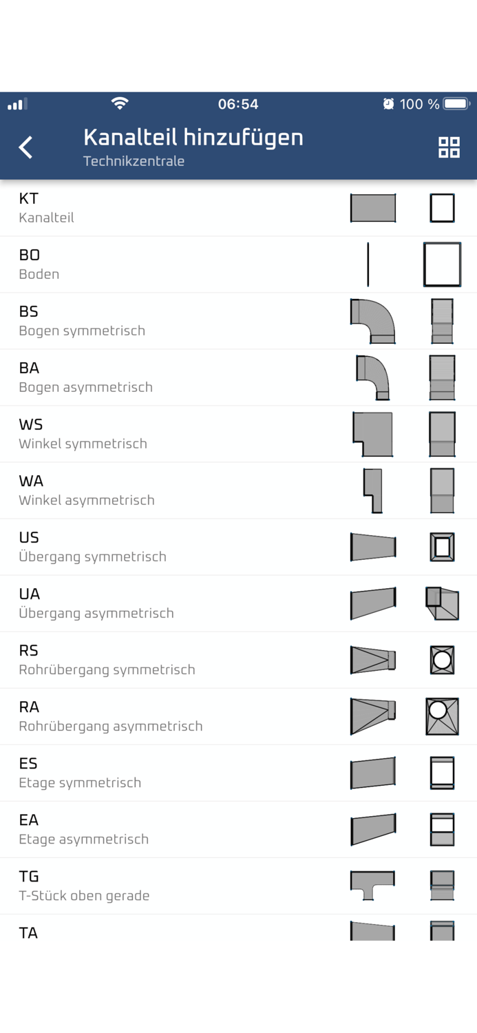 Digitales Lüftungsaufmaß