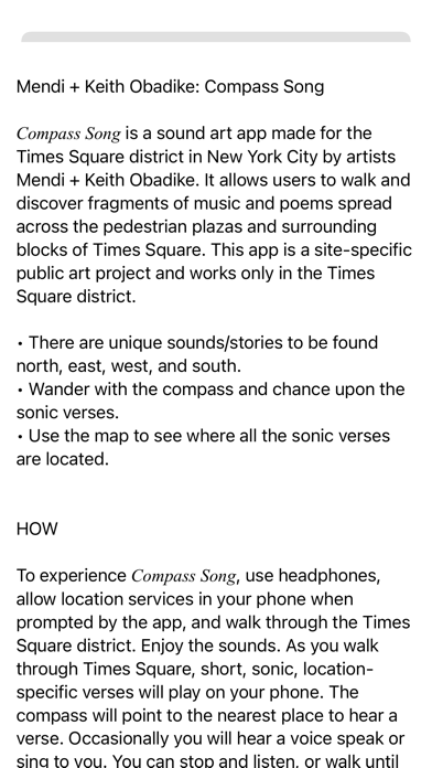 Screenshot #3 pour M. + K. Obadike: Compass Song