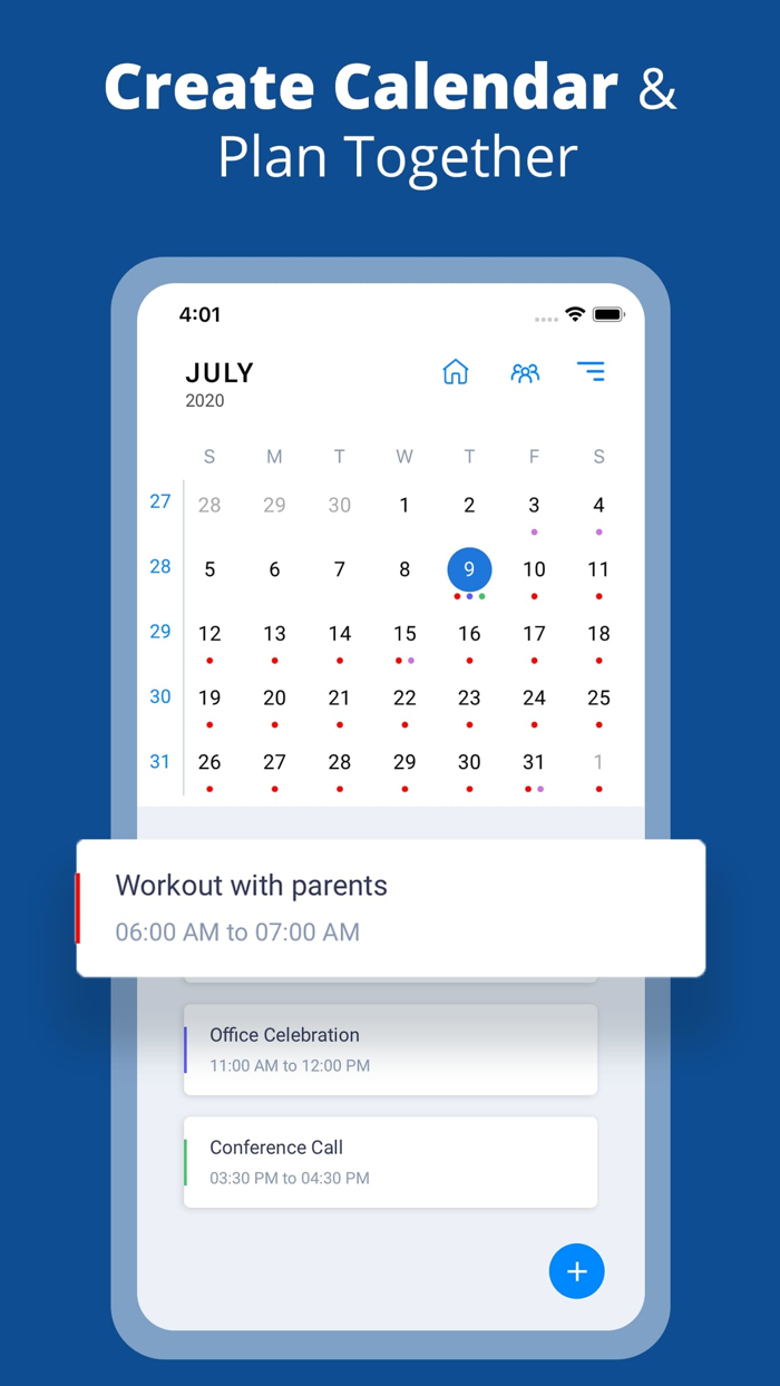 Daeken Shared Family Calendar