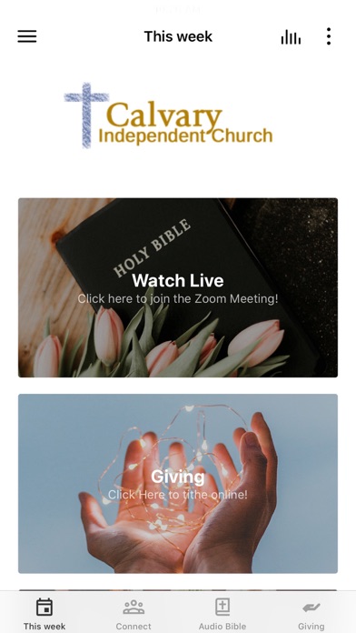 Calvary Independent Church Screenshot