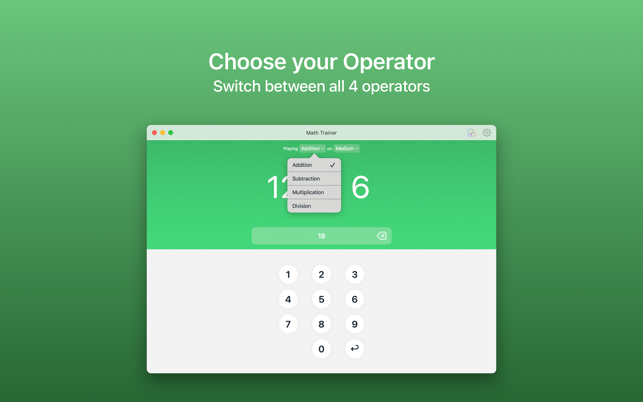 Math Trainer - Quick Questions Screenshot