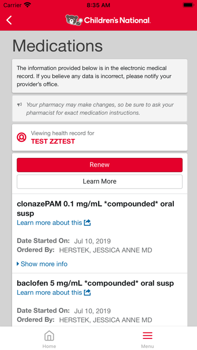 MyChildrensPortal Screenshot