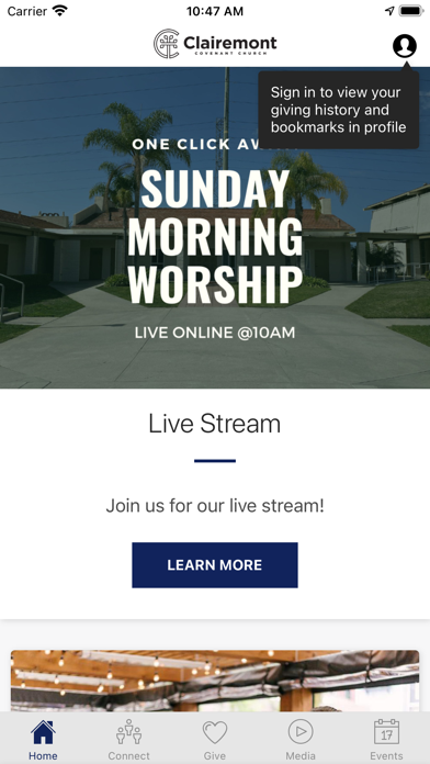 Clairemont Covenant Church Screenshot