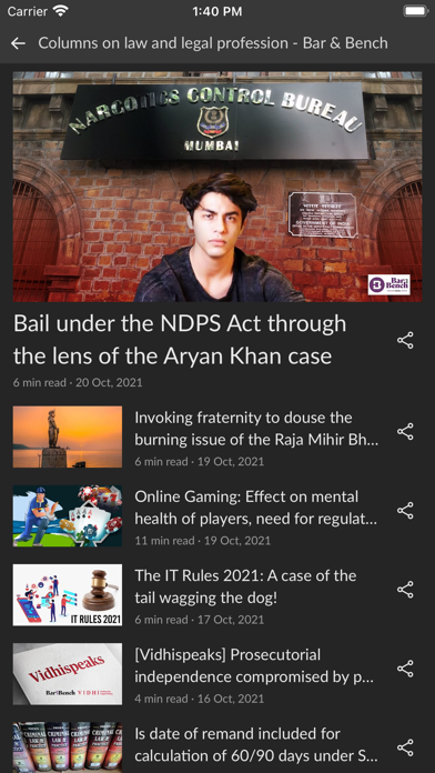 Bar & Bench, Indian Legal News Screenshot