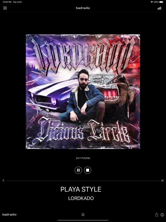 Badradio iPad screenshot 3 - Music app