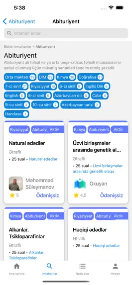 Game screenshot Oxuyan - İmtahanlar & Sınaqlar hack