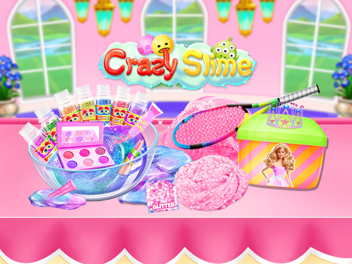 Crazy Slime - Pink Glitter Fun