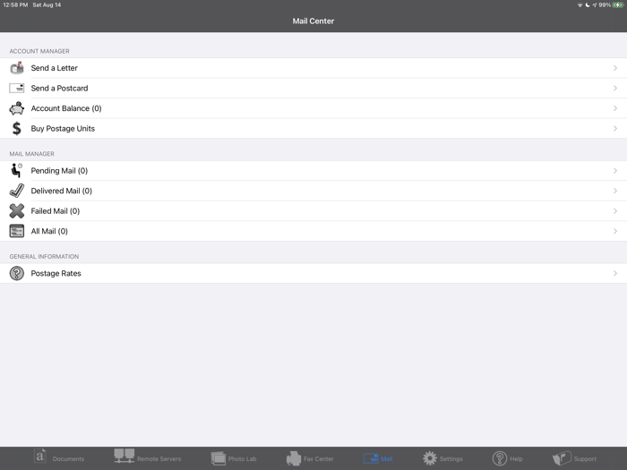Fax Print and Share Lite - iPad