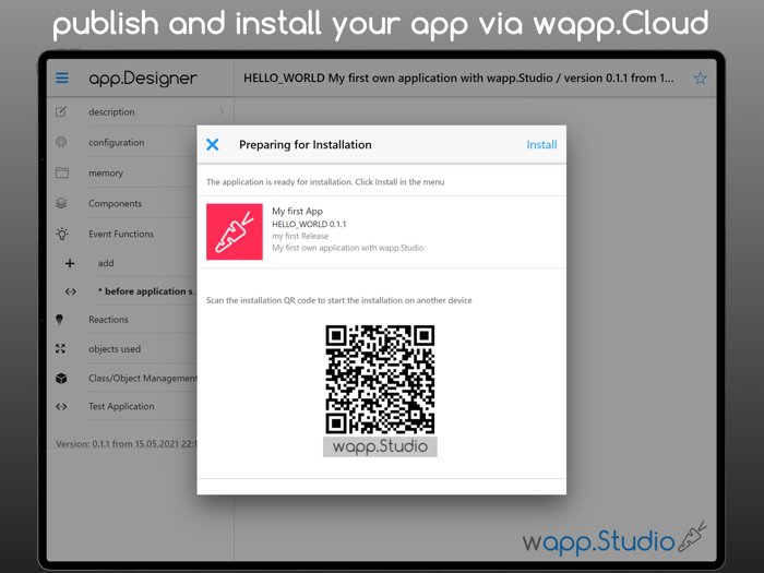 wapp Studio build your own App