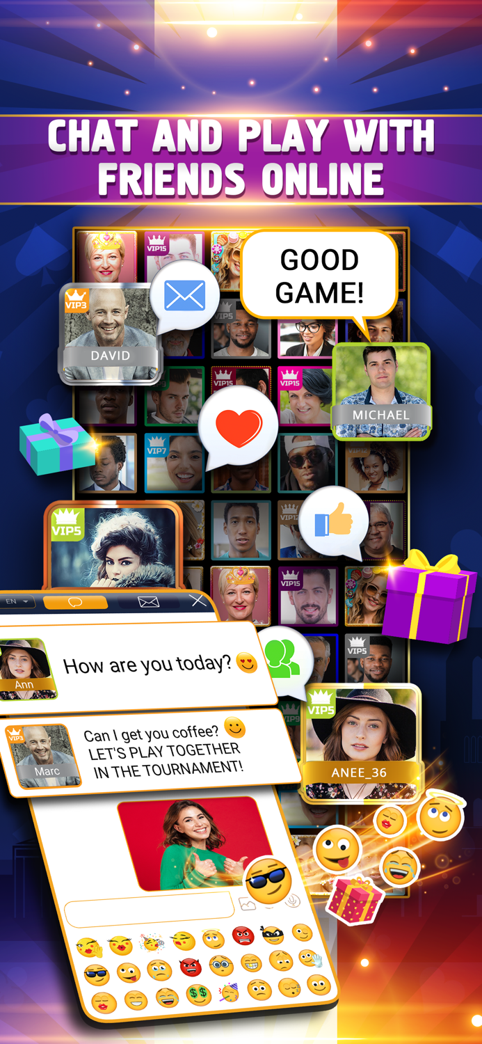 VIP Belote - Coinche and Contrée