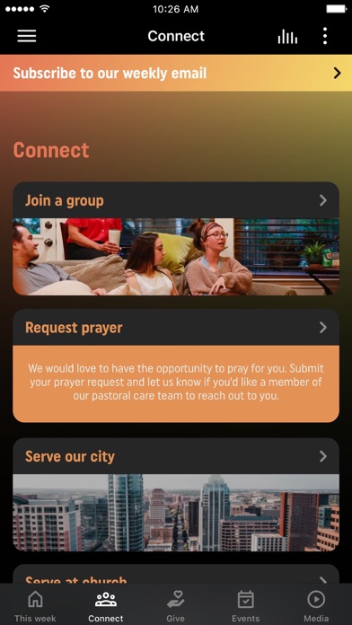 Austin Oaks Church Screenshot