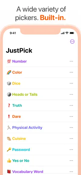 Game screenshot JustPick - Random Picker apk
