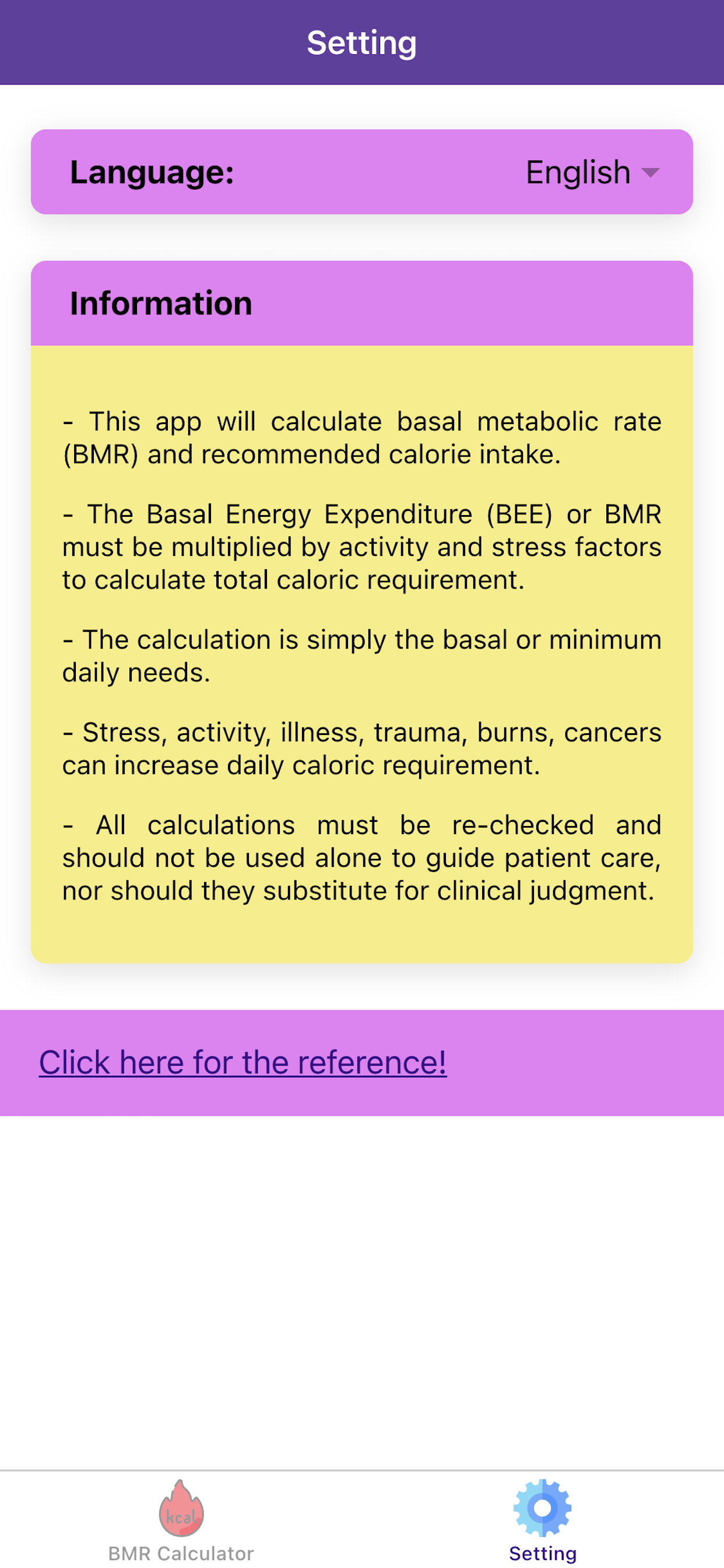 BMR Calculator Pro