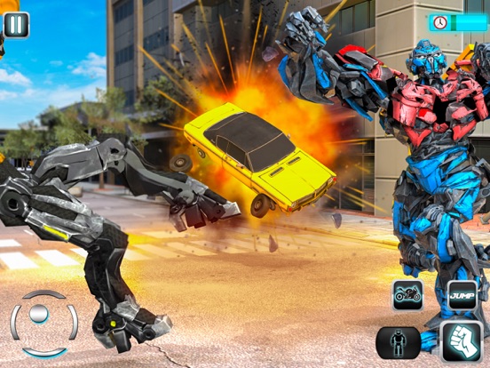 Screenshot #6 pour Voling Robot War: Tron Bike 3D