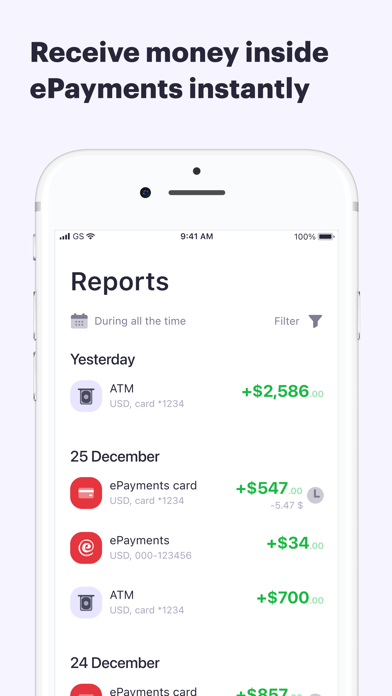 ePayments: wallet & bank card screenshot 3