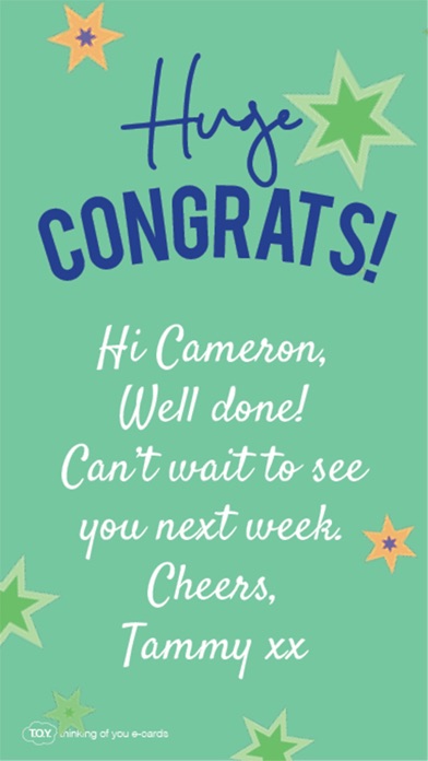 T.O.Y. Thinking of You e-cards Screenshot