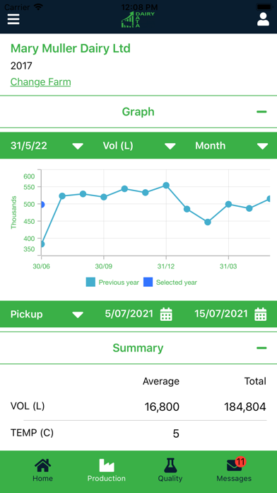 Dairy Data Screenshot 4 - AppWisp.com Dairy Data Screenshot 4 - AppWisp.com