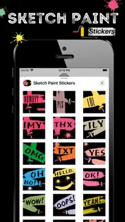 sketch paint stickers iphone screenshot 3