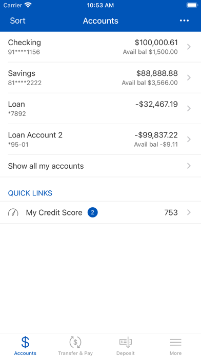 Fidelity Bank West Des Moines Screenshot