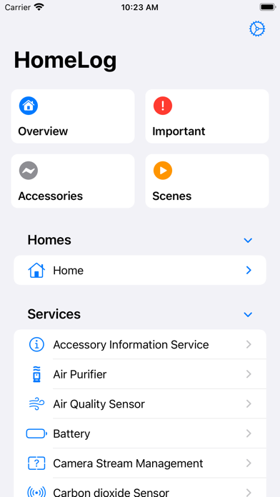 Screenshot #1 pour HomeLog for HomeKit