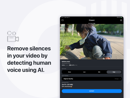 Screenshot #4 pour Chopper: Video/Audio Shortener