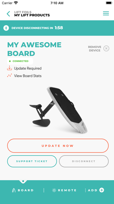 Lift eFoil - Quickstart App Screenshot