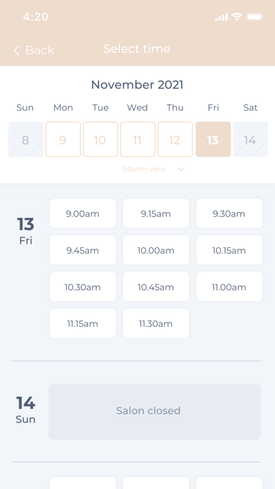 Naviina Salon + Day Spa Screenshot