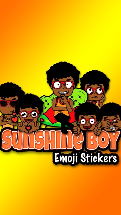 Screenshot 1 of Sunshine Boy Emoji Stickers App