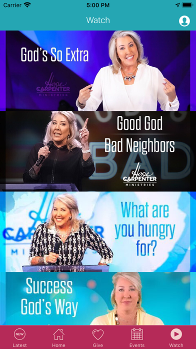 Hope Carpenter Ministries Screenshot