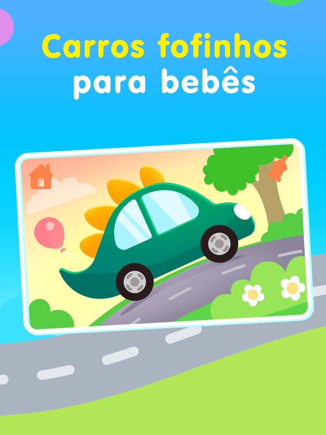 Jogo de carros de corrida para crianças de 4 anos gratis com animais  infantil na App Store