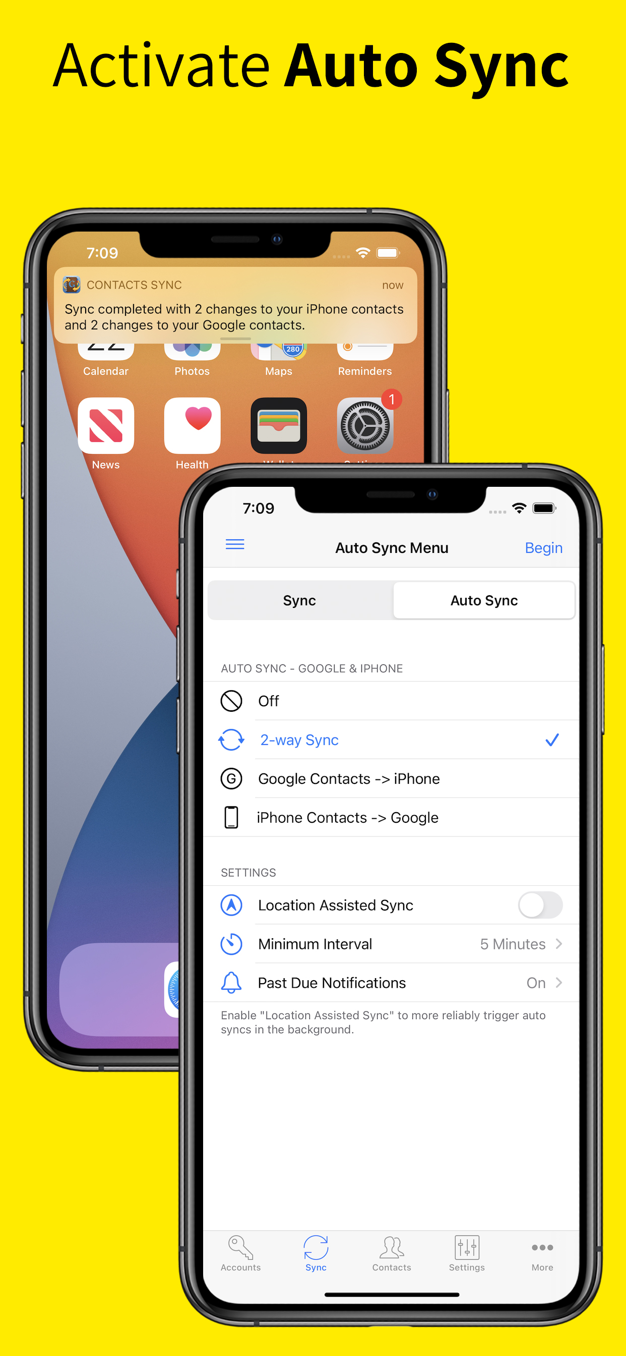 Contacts Sync Pro