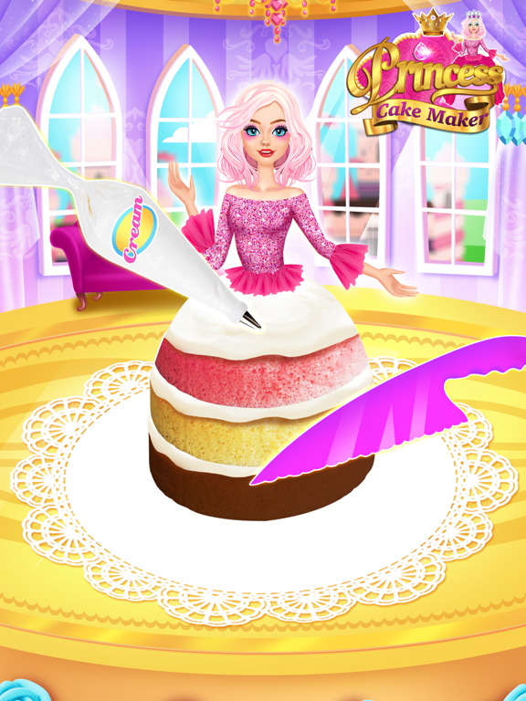 Screenshot #6 pour Rainbow Princess Cake Maker
