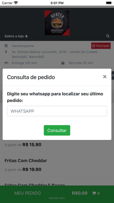 Hunter Hamburgueria Artesanal Screenshot