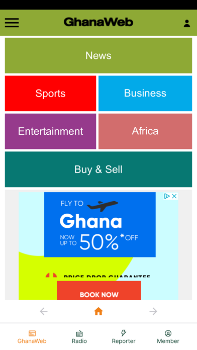 GhanaWeb Screenshot