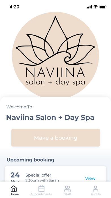 Naviina Salon + Day Spa Screenshot