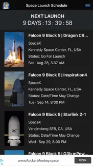 space launch schedule iphone screenshot 1