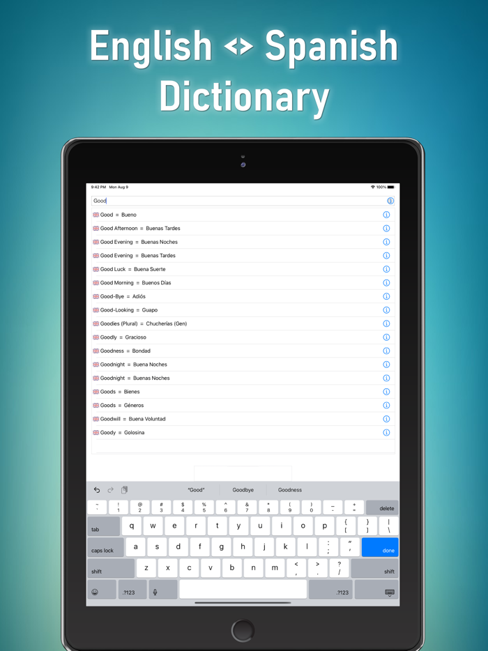 English to Spanish Dictionary