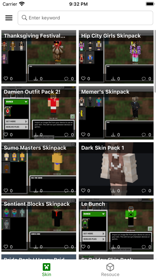#1. Skin Packs for Minecraft PE (iOS) By: Giang Pham Thi