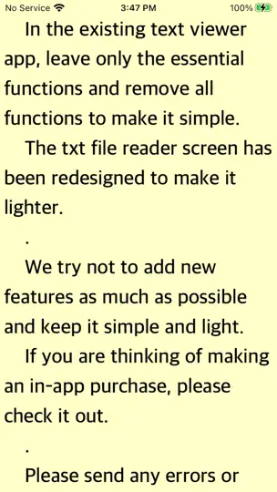 TxtBook - Slim TXT Reader iPhone Screenshot 1