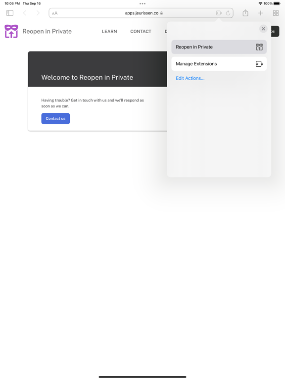 Screenshot #4 pour Reopen in Private