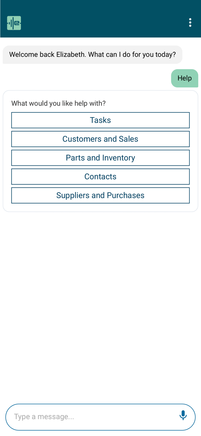 Epicor Virtual Agent EVA